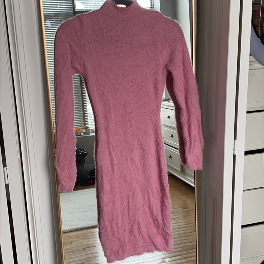 Long Sleeve Turtleneck Bodycon Dress